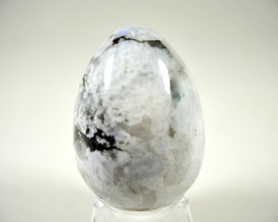 Rainbow Moonstone Crystal Egg 6.3cm