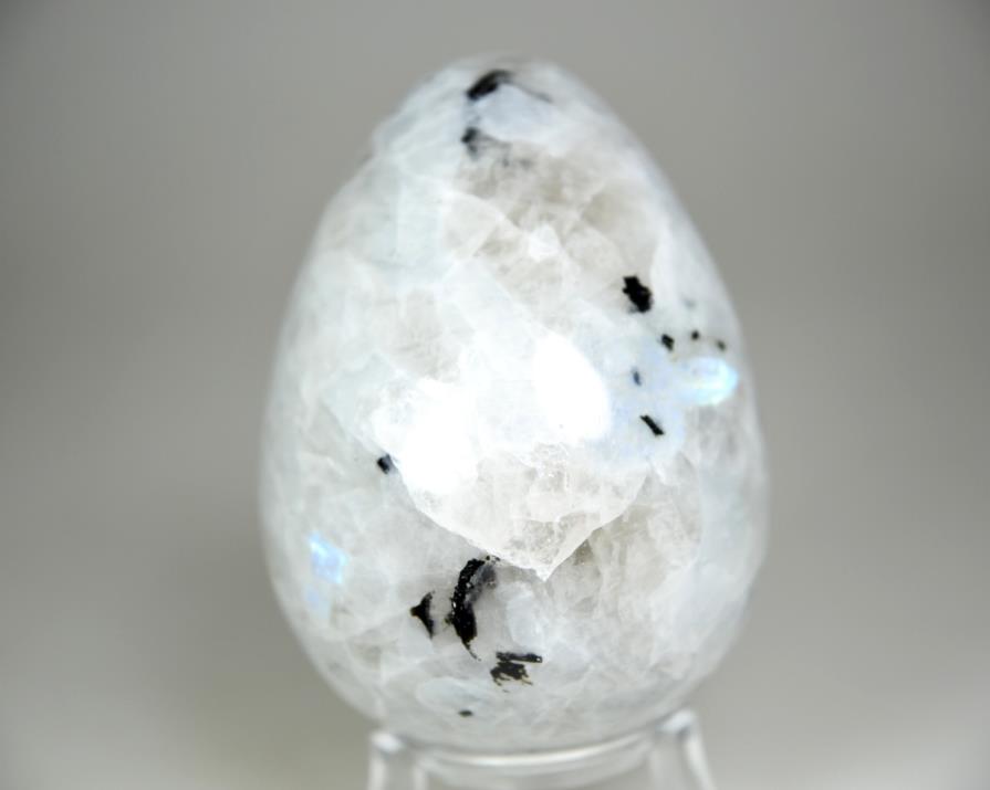 Rainbow Moonstone Crystal Egg 7cm