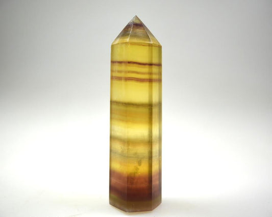 Yellow Fluorite Crystal Point 9.4cm