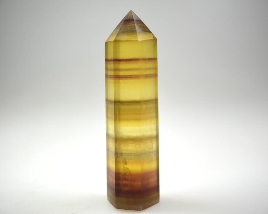 Yellow Fluorite Crystal Point 9.4cm