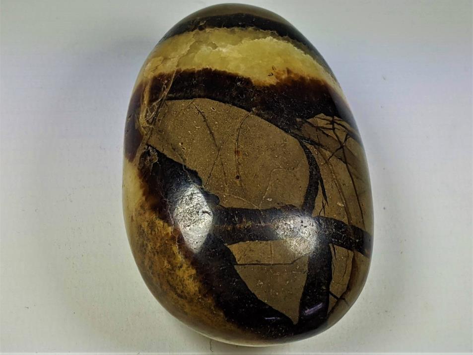 Yellow Septarian Crystal Pebble 7.8cm