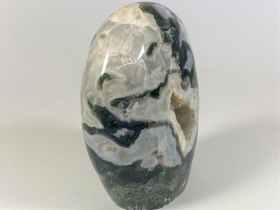 Druzy Moss Agate Crystal Freeform 12cm