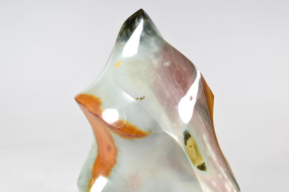 Polychrome Jasper Crystal Flame Shape Large 14.6cm