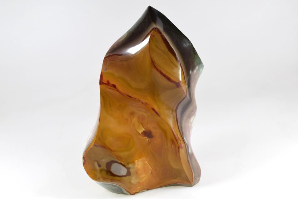 Polychrome Jasper Crystal Flame Shape Large 14.6cm