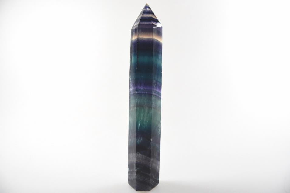 Rainbow Fluorite Crystal Point 13.4cm