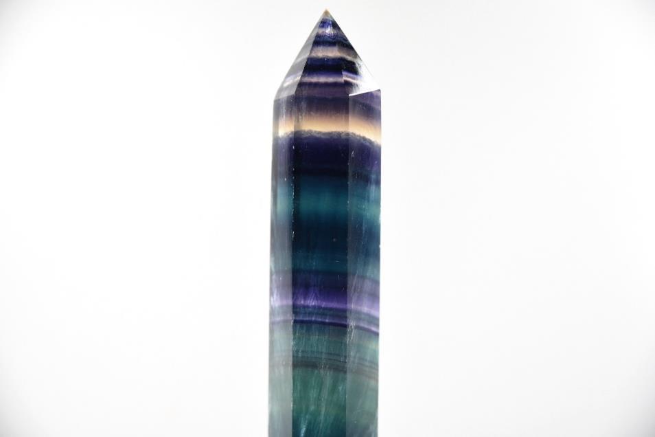 Rainbow Fluorite Crystal Point 13.4cm