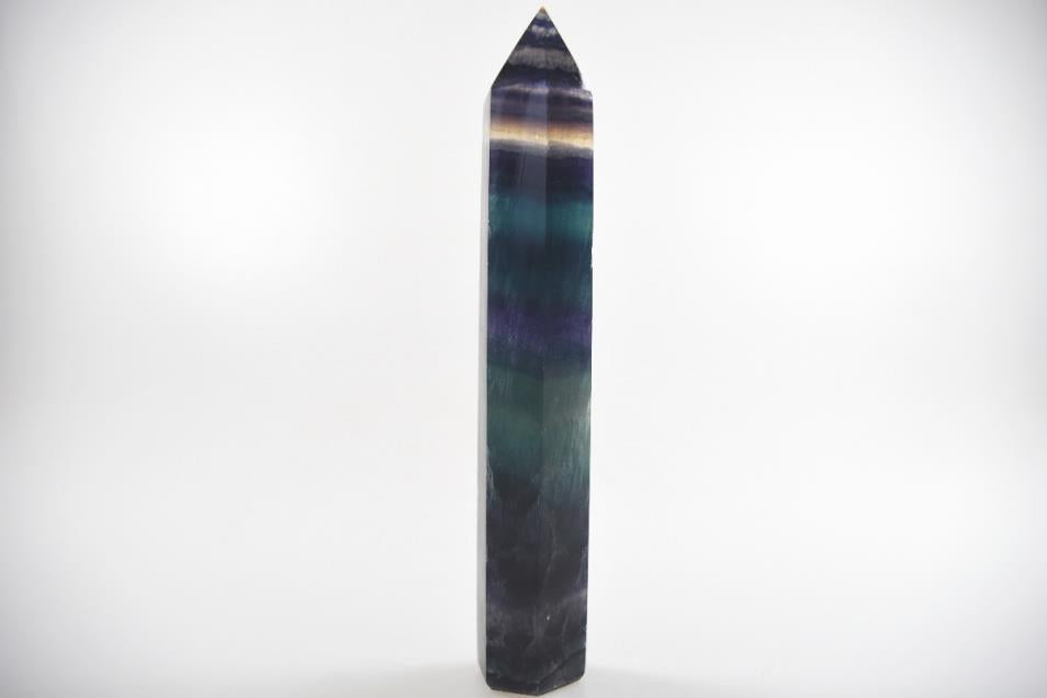 Rainbow Fluorite Crystal Point 13.4cm