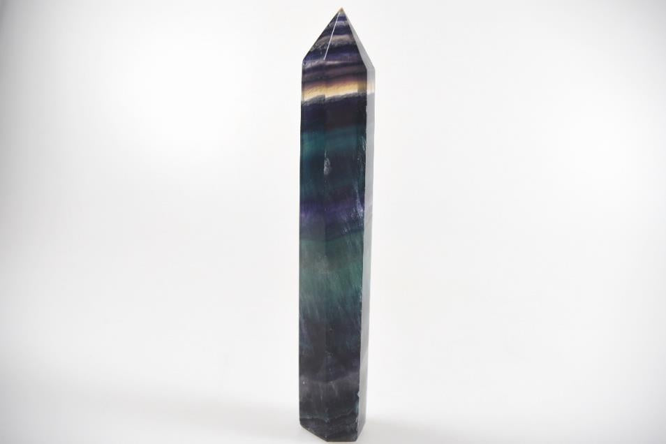 Rainbow Fluorite Crystal Point 13.4cm