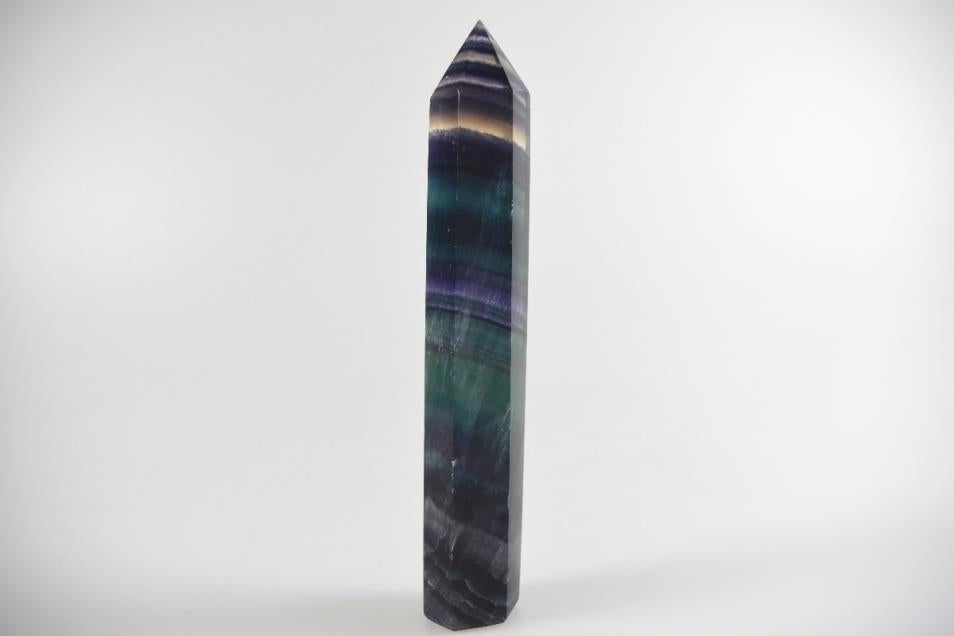 Rainbow Fluorite Crystal Point 13.4cm