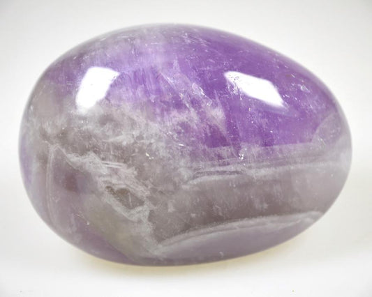 Chevron Amethyst Crystal Pebble 7.4cm