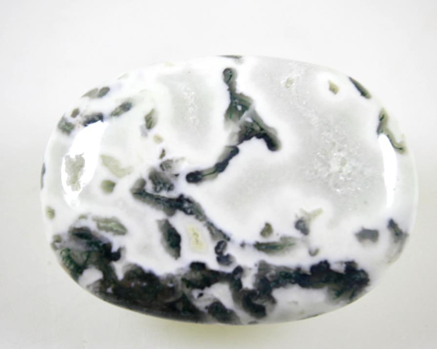 Moss Agate Crystal Pebble 6.4cm