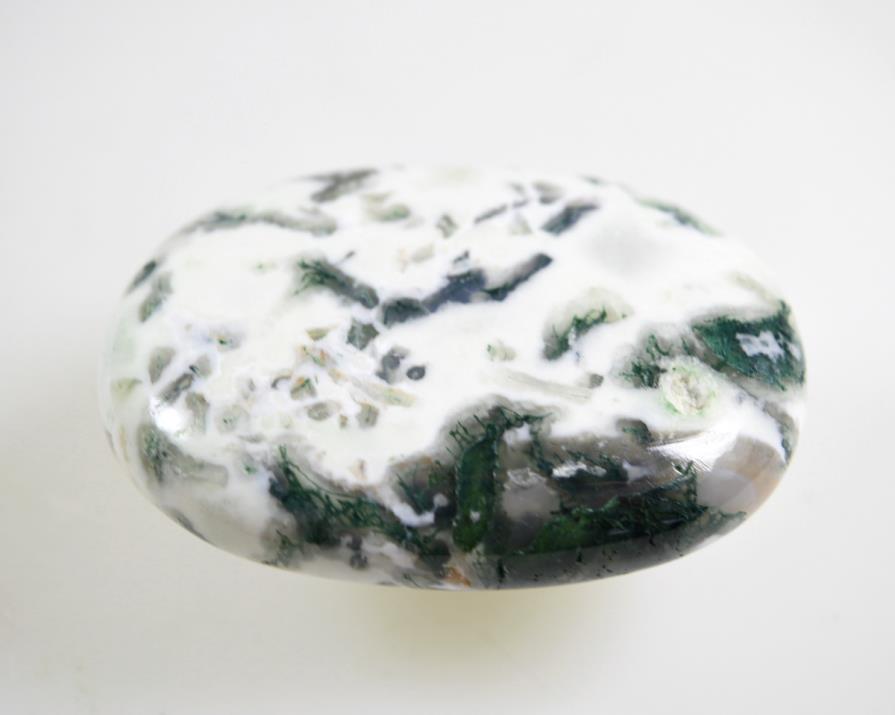 Moss Agate Crystal Pebble 6.4cm