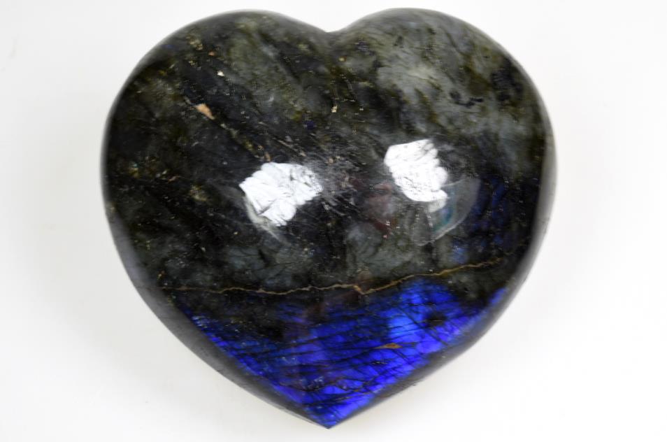 Labradorite Crystal Heart Large 11.2cm