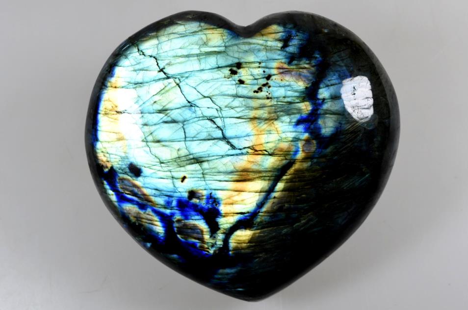 Labradorite Crystal Heart Large 12.2cm