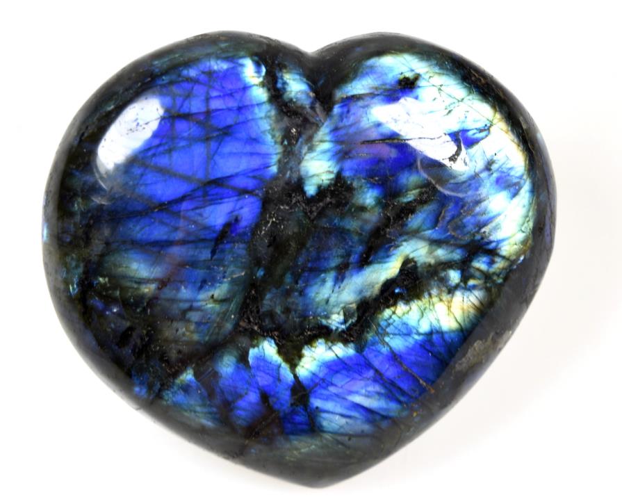 Labradorite Crystal Heart Large 9.6cm