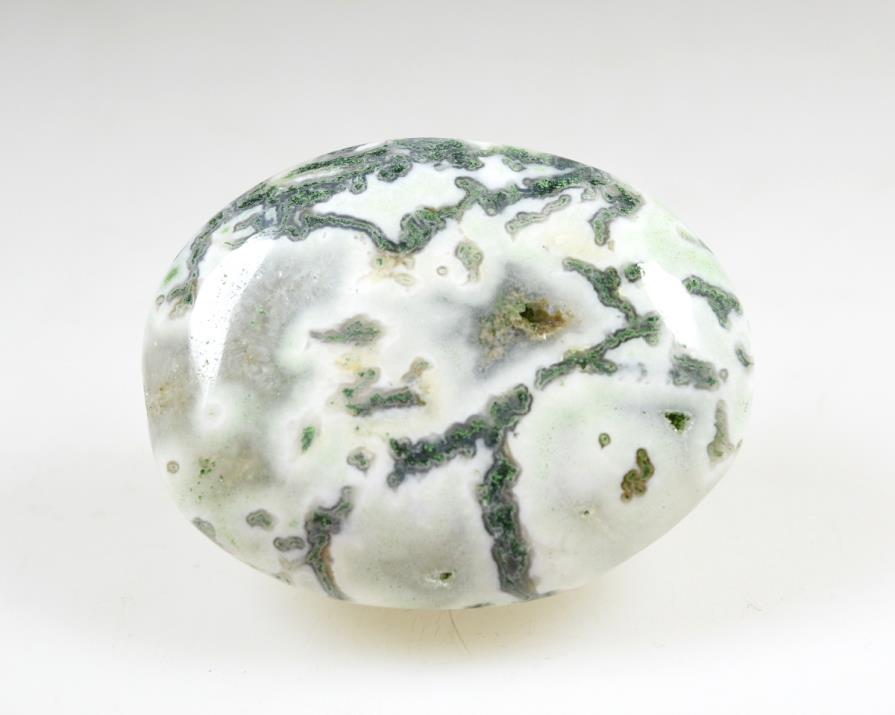 Moss Agate Crystal Pebble 5.8cm