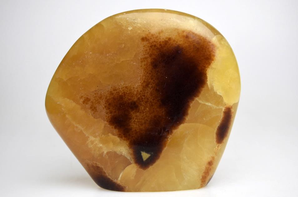 Yellow Septarian Crystal Freeform 12.6cm