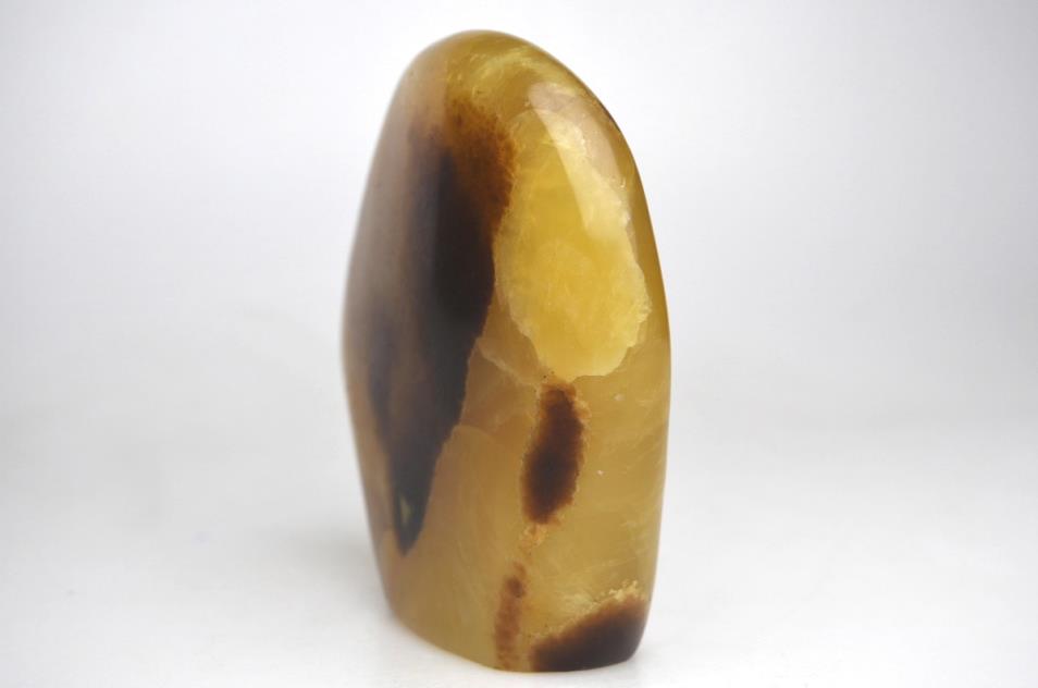 Yellow Septarian Crystal Freeform 12.6cm