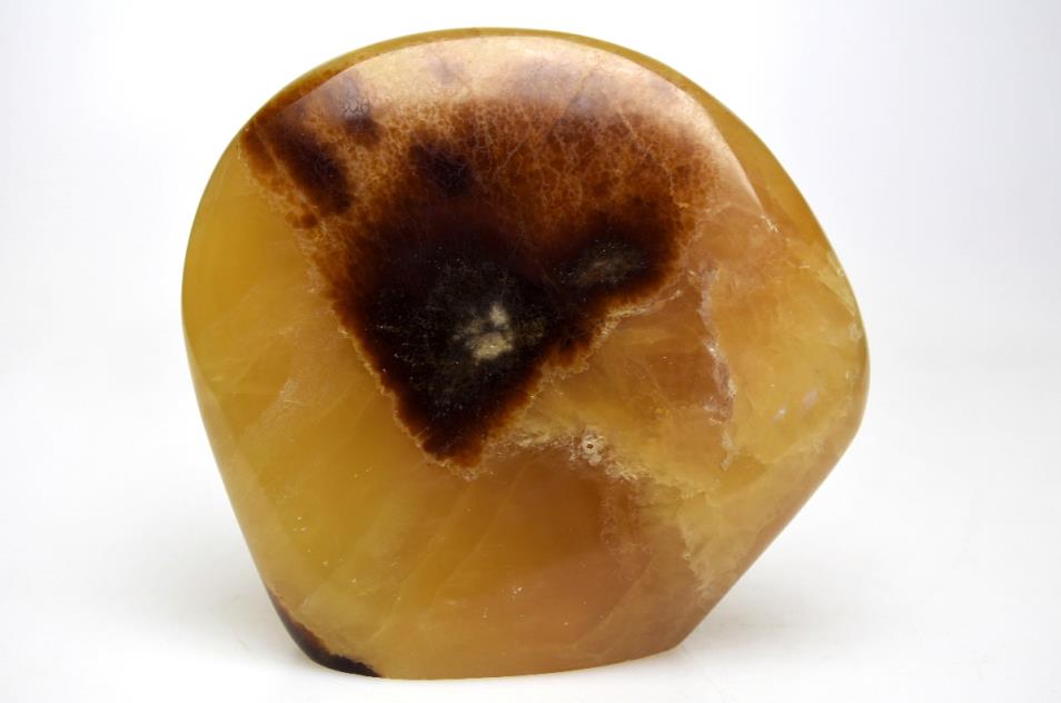 Yellow Septarian Crystal Freeform 12.6cm