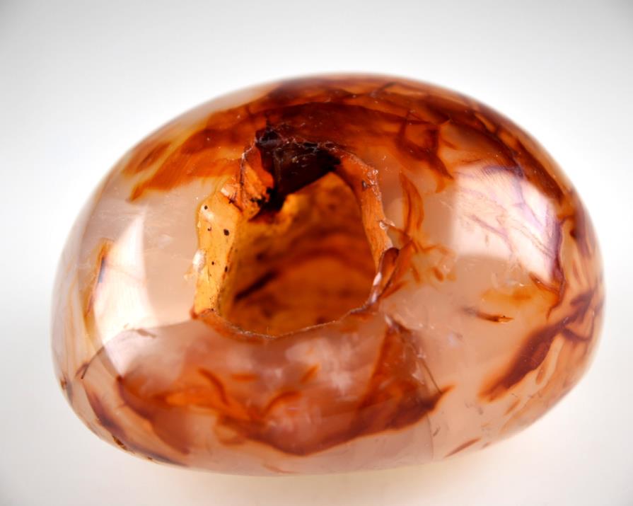 Carnelian Geode Crystal Pebble Large 7.6cm