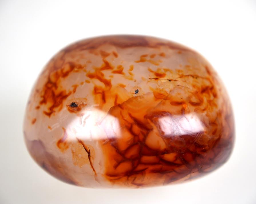 Carnelian Geode Crystal Pebble Large 7.6cm