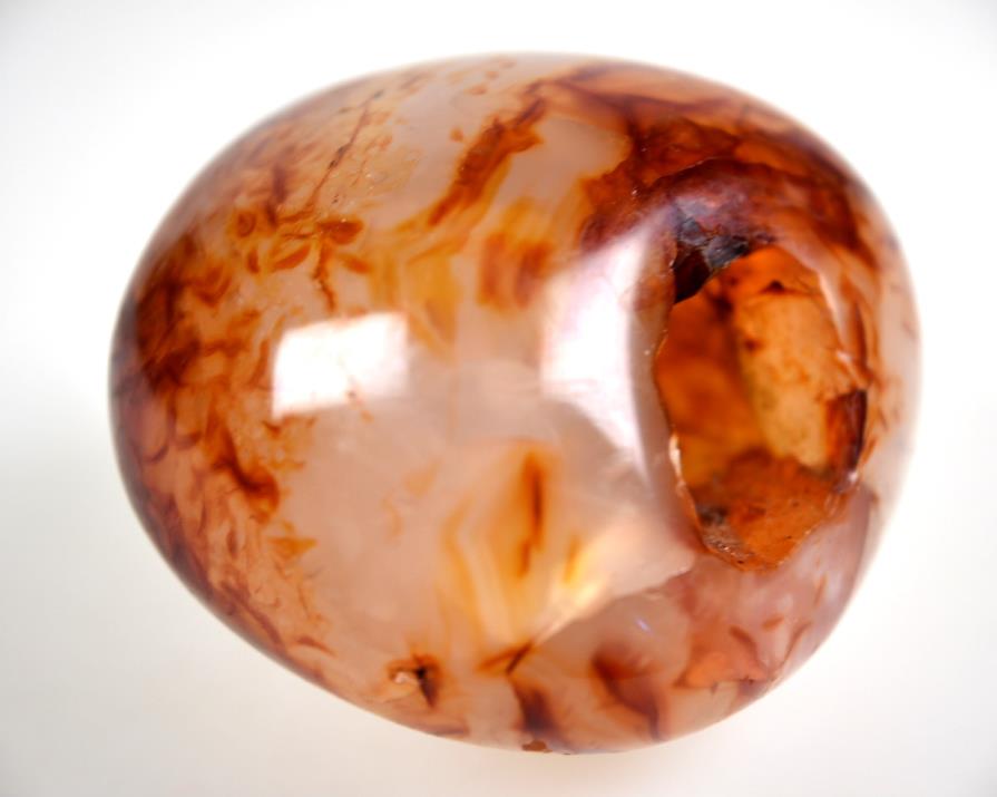 Carnelian Geode Crystal Pebble Large 7.6cm