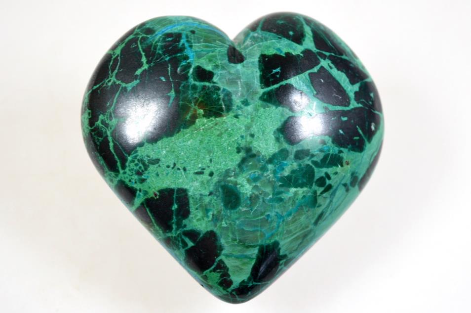 Chrysocolla Crystal Heart 7.6cm