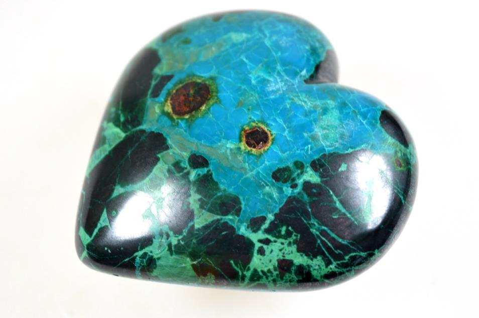 Chrysocolla Crystal Heart 7.6cm