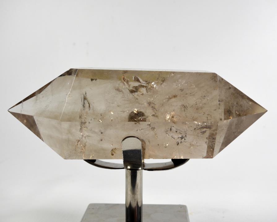 Smoky Quartz Point Double Terminated Mounted Large 23cm