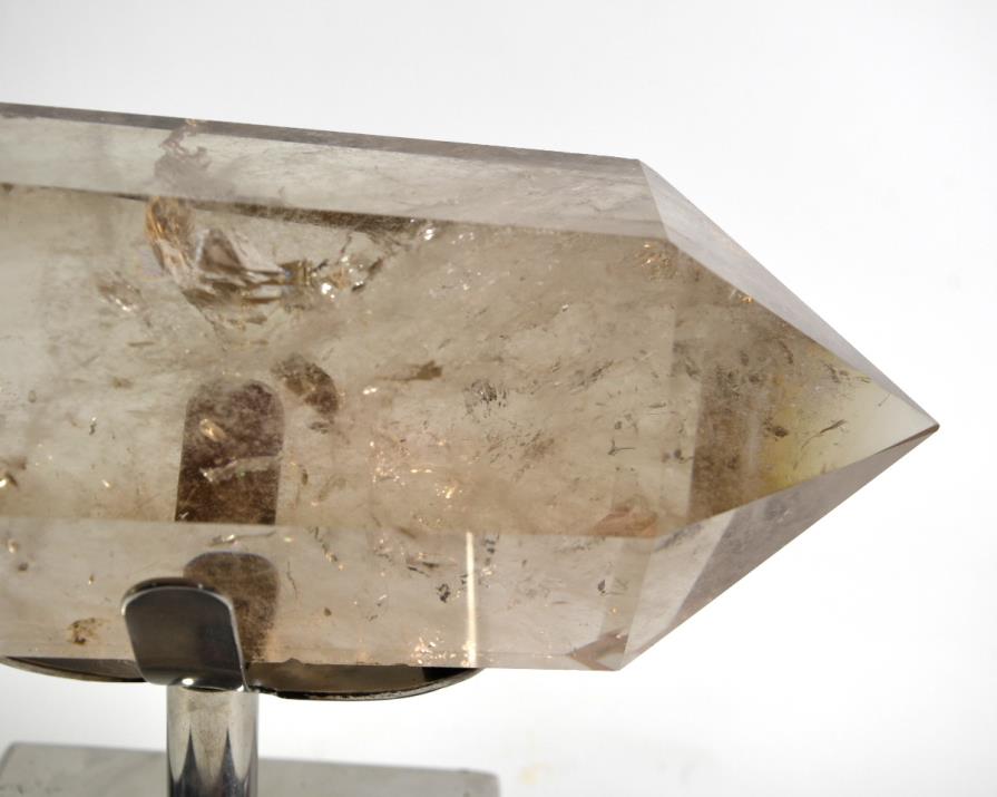 Smoky Quartz Point Double Terminated Mounted Large 23cm