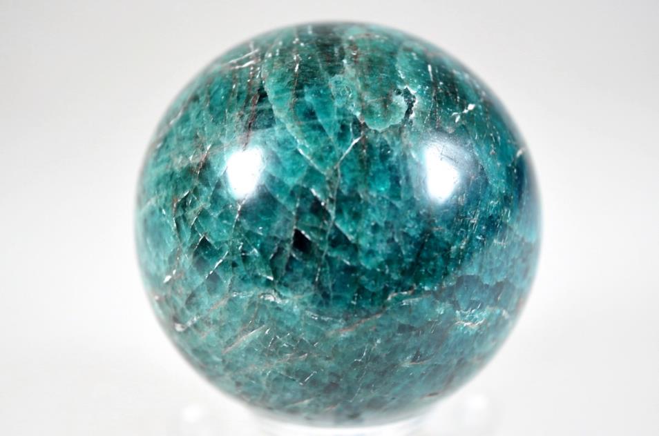 Blue Apatite Crystal Sphere 5.8cm