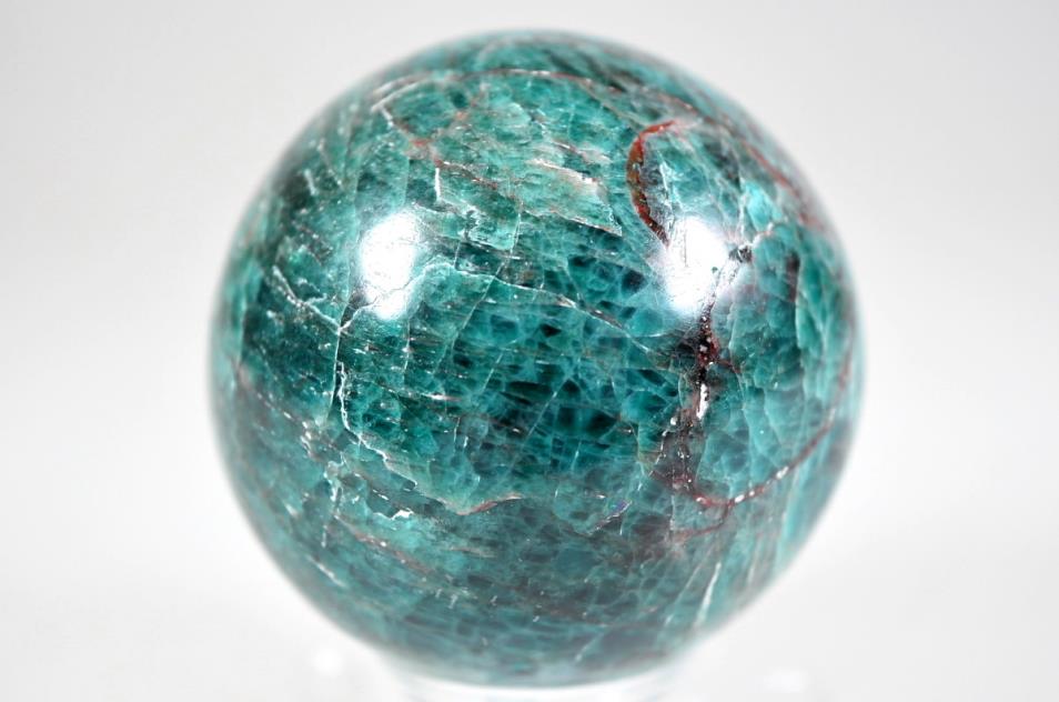 Blue Apatite Crystal Sphere 5.8cm