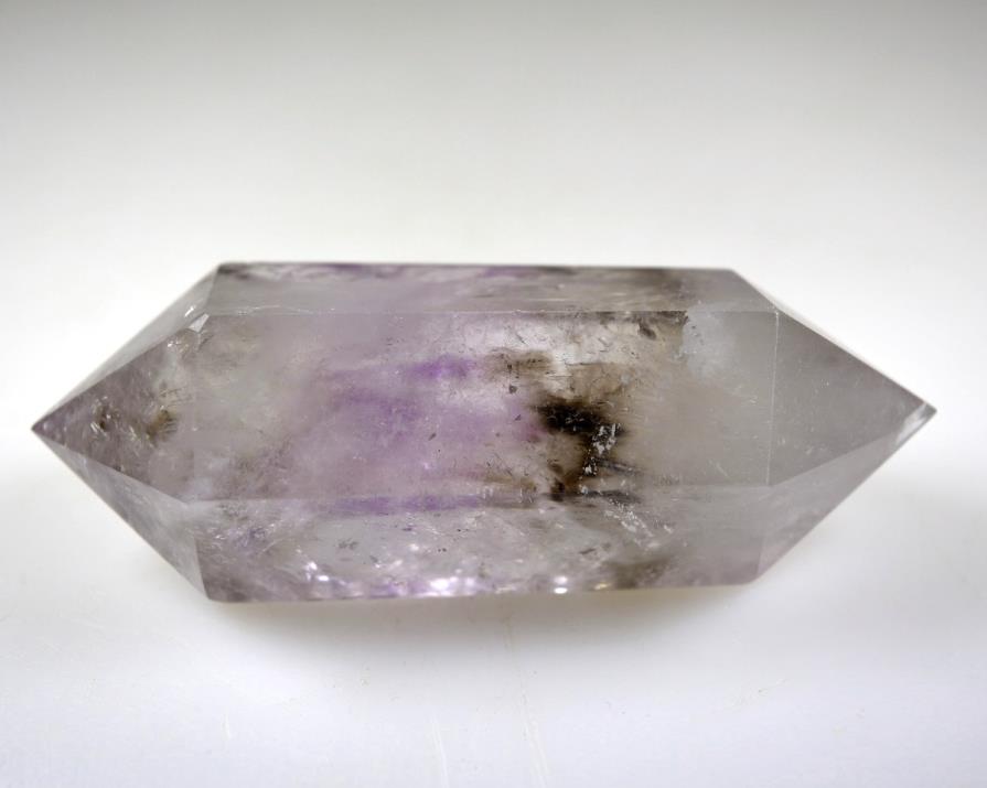 Smoky Amethyst Quartz Crystal Point Double Terminated 8.7cm