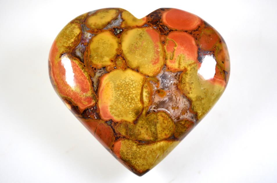 King Cobra Jasper Crystal Heart 7.1cm