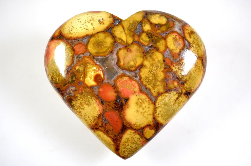 King Cobra Jasper Crystal Heart 7.1cm