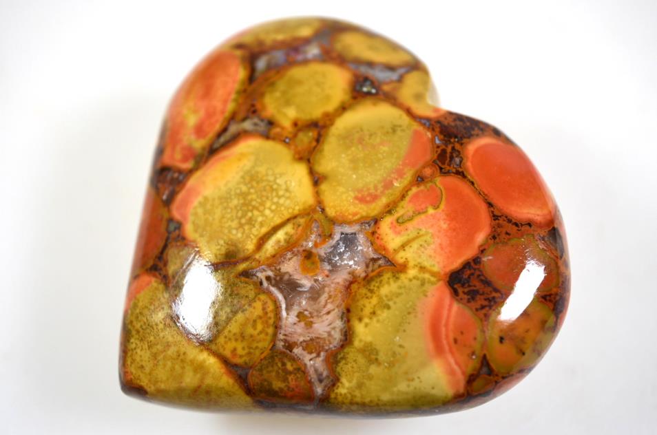 King Cobra Jasper Crystal Heart 7.1cm