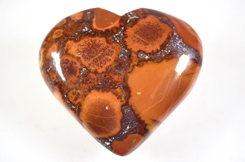 King Cobra Jasper Crystal Heart 6.1cm