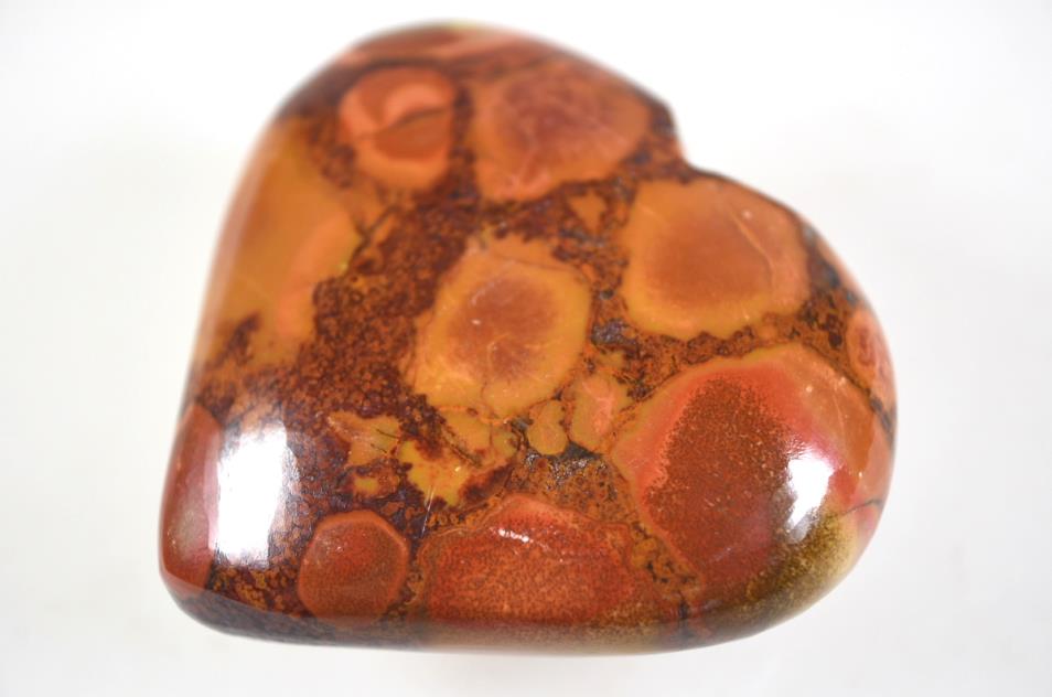 King Cobra Jasper Crystal Heart 6.1cm