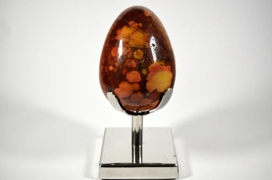 King Cobra Jasper Mounted Crystal Egg Large 21.3cm