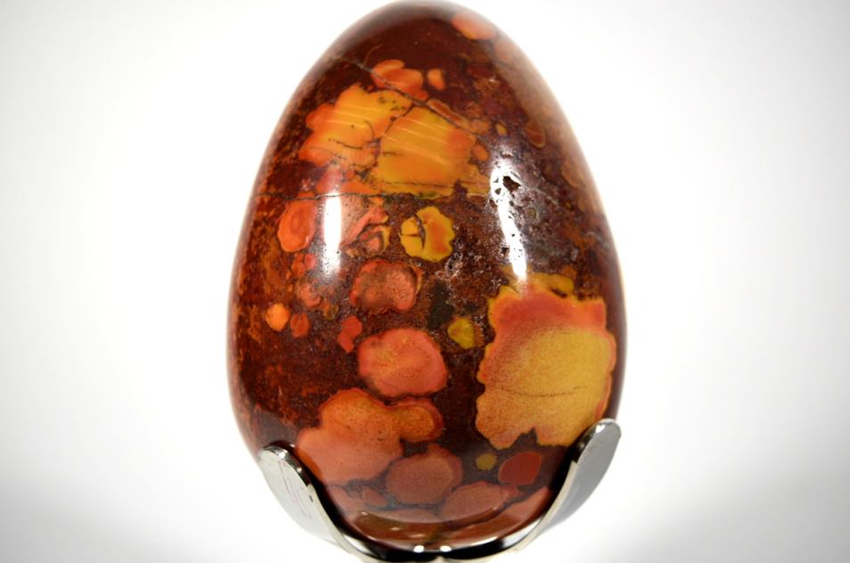 King Cobra Jasper Mounted Crystal Egg Large 21.3cm