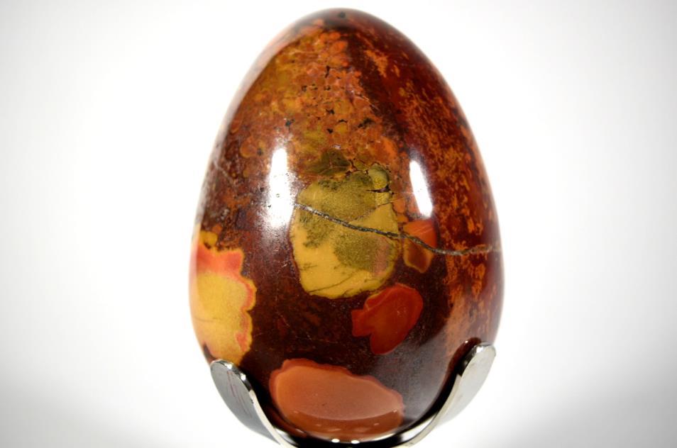 King Cobra Jasper Mounted Crystal Egg Large 21.3cm