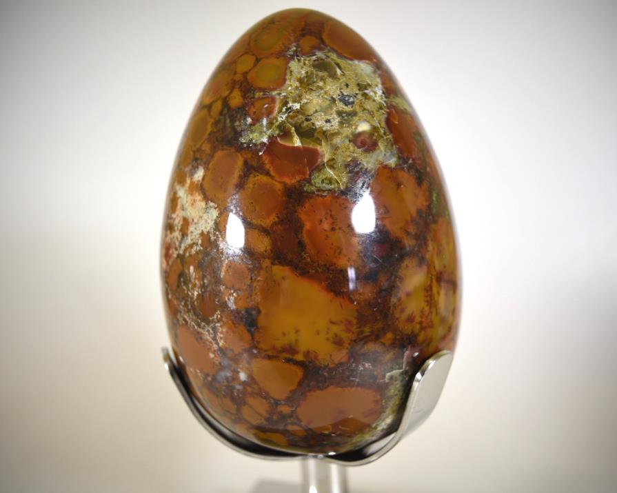 King Cobra Jasper Mounted Crystal Egg Large 22.2cm