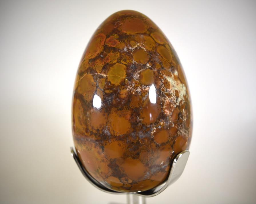 King Cobra Jasper Mounted Crystal Egg Large 22.2cm