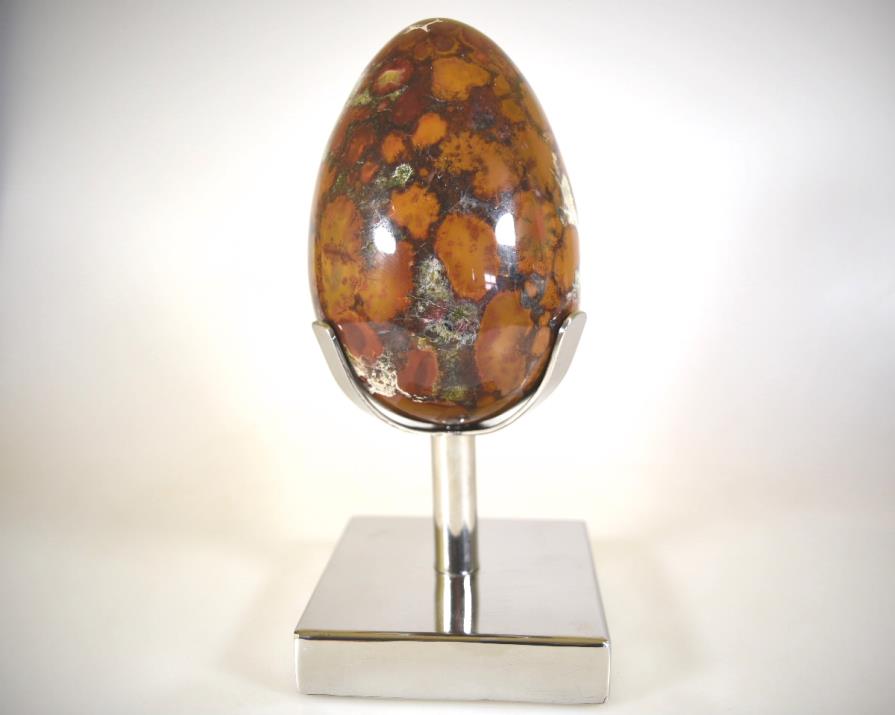 King Cobra Jasper Mounted Crystal Egg Large 22.2cm