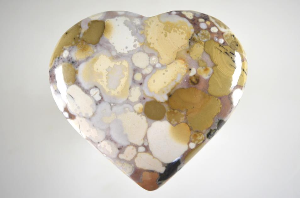 King Cobra Jasper Crystal Heart 7cm