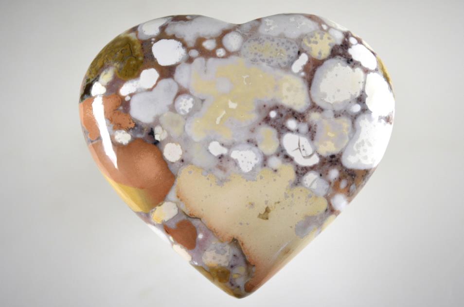 King Cobra Jasper Crystal Heart 7cm