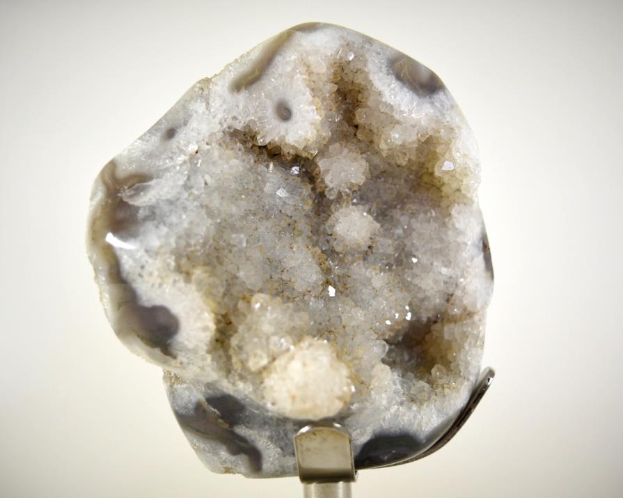 Mounted Druzy Moss Agate Crystal Freeform Large 21cm