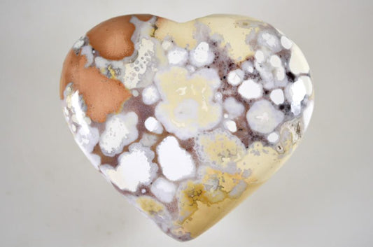 King Cobra Jasper Crystal Heart 6.9cm