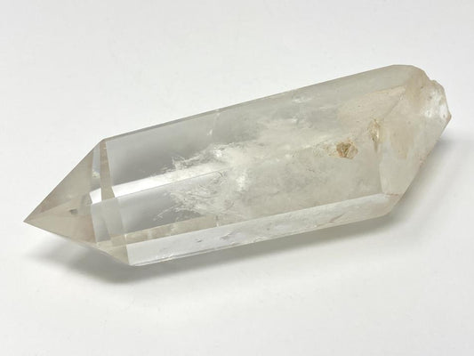 Clear Quartz Natural End Double Terminated Crystal Point Large 17.5cm