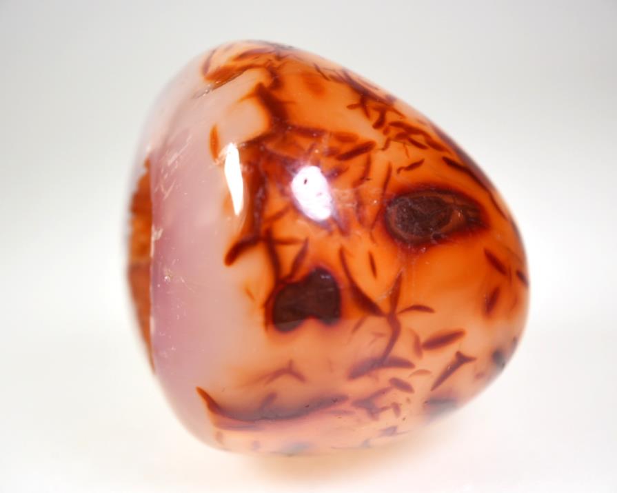 Carnelian Geode Crystal Pebble 6.3cm